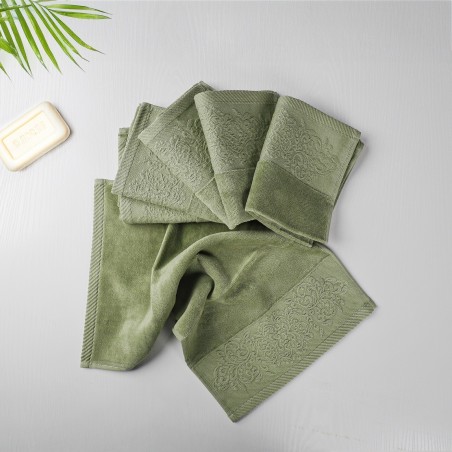 Lot de 6 Serviettes 30x50 cm Vert - Moya