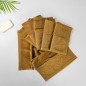 Lot de 6 Serviettes 30x50 cm Marrron - Moya