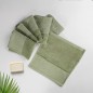 Lot de 6 Serviettes 30x30 cm Vert - Moya Lot de 6 Serviettes 30x30 cm Vert - Moya