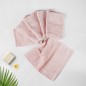 Lot de 6 Serviettes 30x30 cm Rose Poudré - Moya