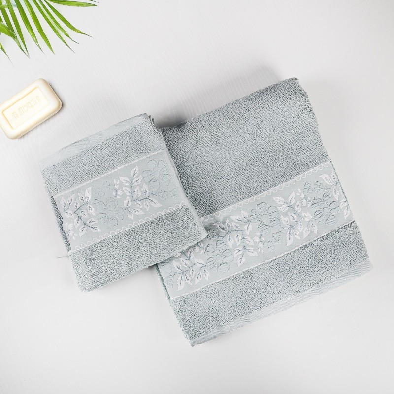 Ensemble de 2 Serviettes Vert - Moya