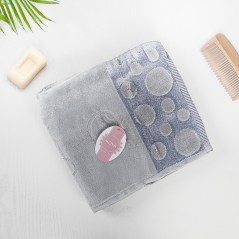 Serviette de Visage 50×90 cm Gris Clair - Moya