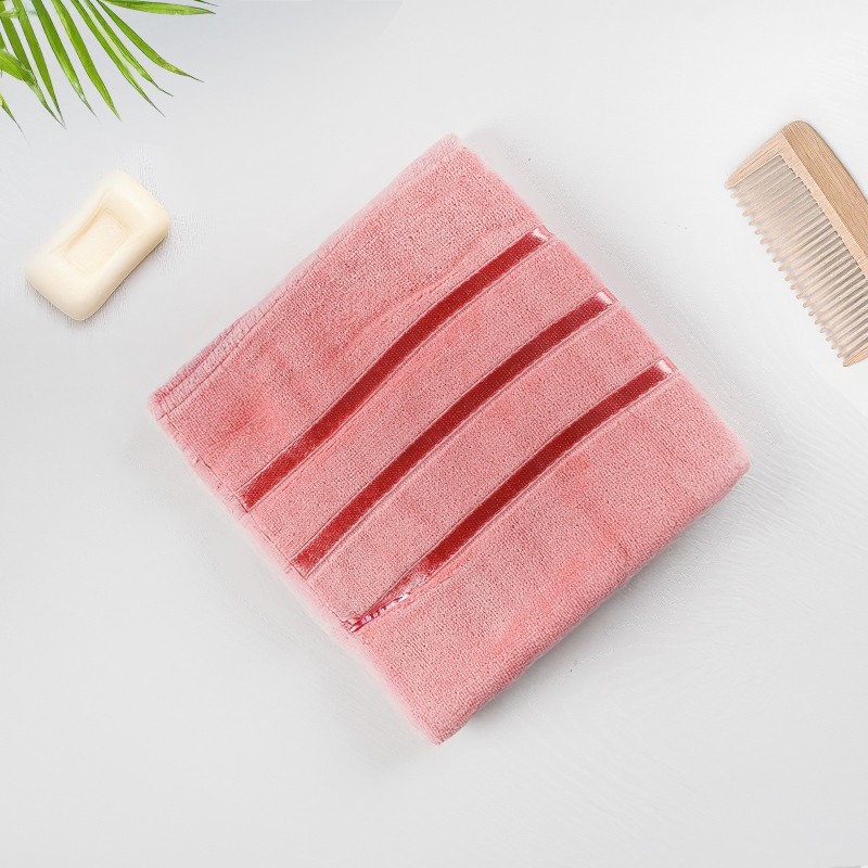 Serviette de Visage 50×90 cm Saumon - Moya