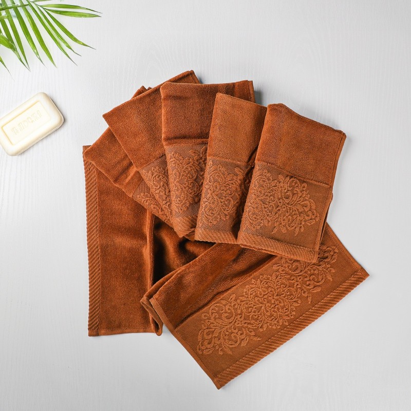 Lot de 6 Serviettes 30x50 cm Orange - Moya