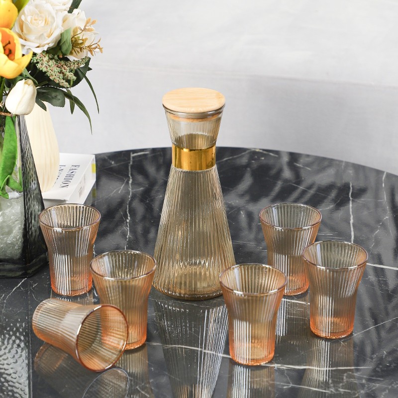 Service à Eau 7 Pièces 1.2L en Verre