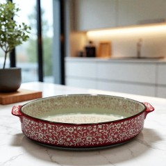 Plat rond en céramique émaillée 29 cm