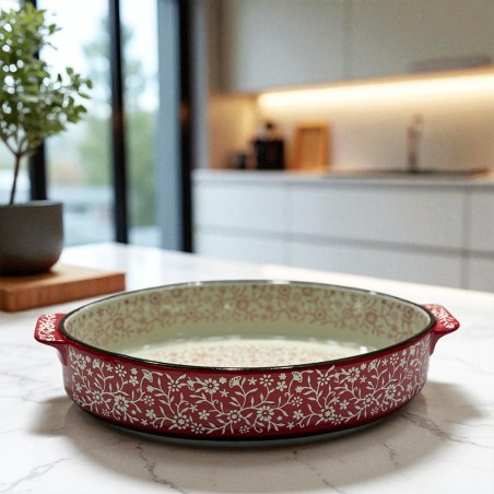 Plat rond en céramique émaillée 29 cm