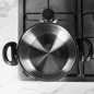 Faitout 22 cm Inox 18/10 avec Manche Noir – Falez