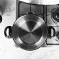 Couscoussier 8L 24 cm Inox 18/10  avec Manche Noir – Falez